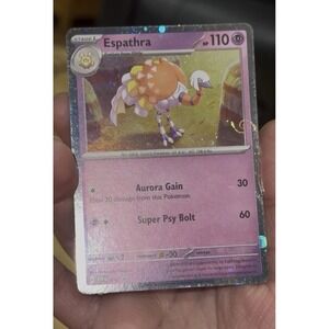 Espathra 010 HD MEW SWIRL 🌀Sv: Scarlet & Violet Promo Cards Holo DAMAGED